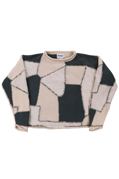 Vintage Patchwork Knit Sweater