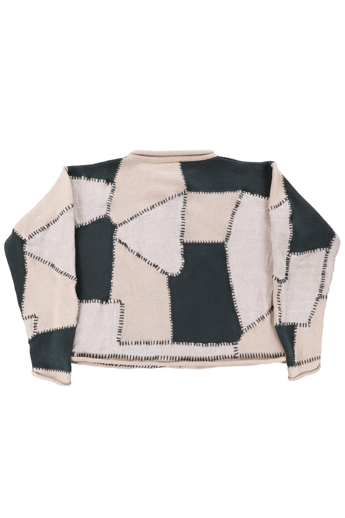 Vintage Patchwork Knit Sweater