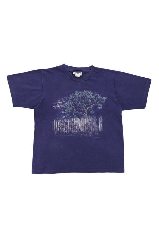 90's Navy Blue Art Tee