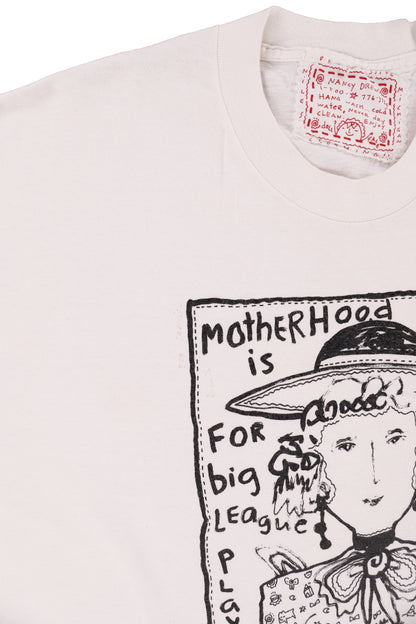90's Nancy Drew "Motherhood Is For Big League Players" Art Tee