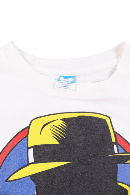 90's Disney Dick Tracy Black WhiteMovie Tee