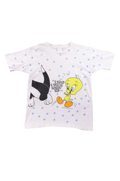 90' Looney Tunes Tweety "I Tawt I taw a puddy tat" Graphic Tee