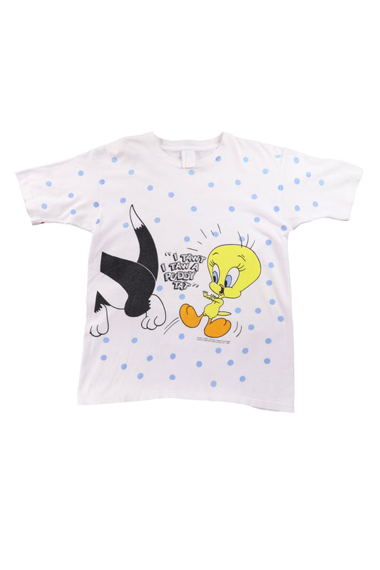 90' Looney Tunes Tweety "I Tawt I taw a puddy tat" Graphic Tee