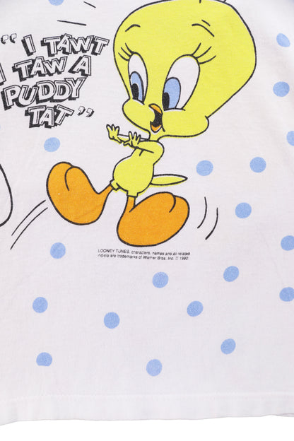 90' Looney Tunes Tweety "I Tawt I taw a puddy tat" Graphic Tee