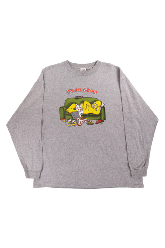 Homer Simpson "It's all good" Long Sleeve Tee
