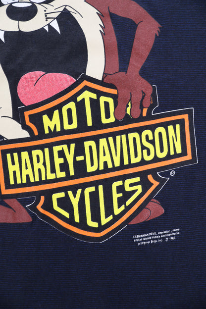 1994 Harley Davidson x Looney Tunes "Me Like Harley!" Taz Graphic Tee