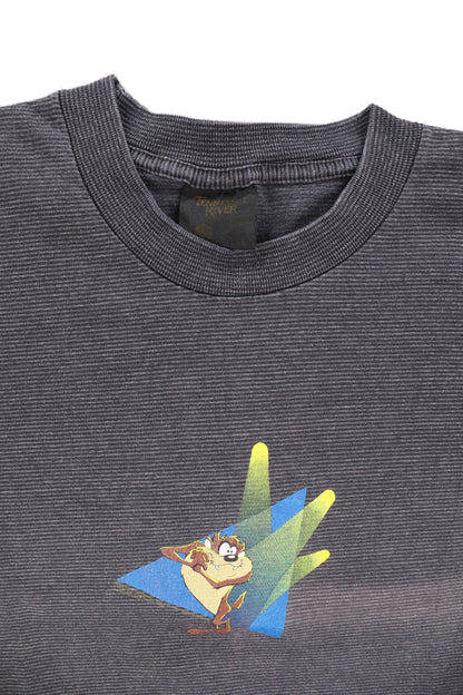 90's Looney Tunes Taz Charcoal Gray Graphic Tee