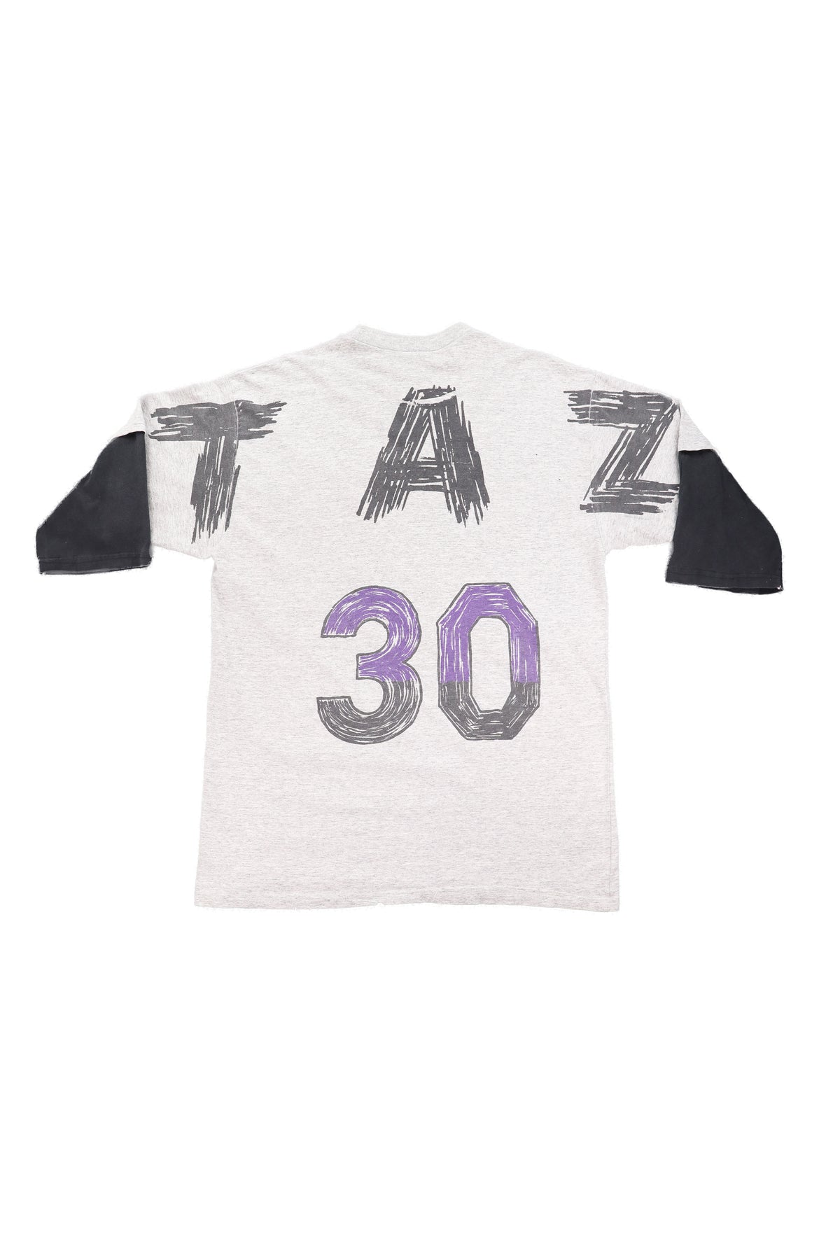 1995 Looney Tunes "Go Long" Taz Football Tee