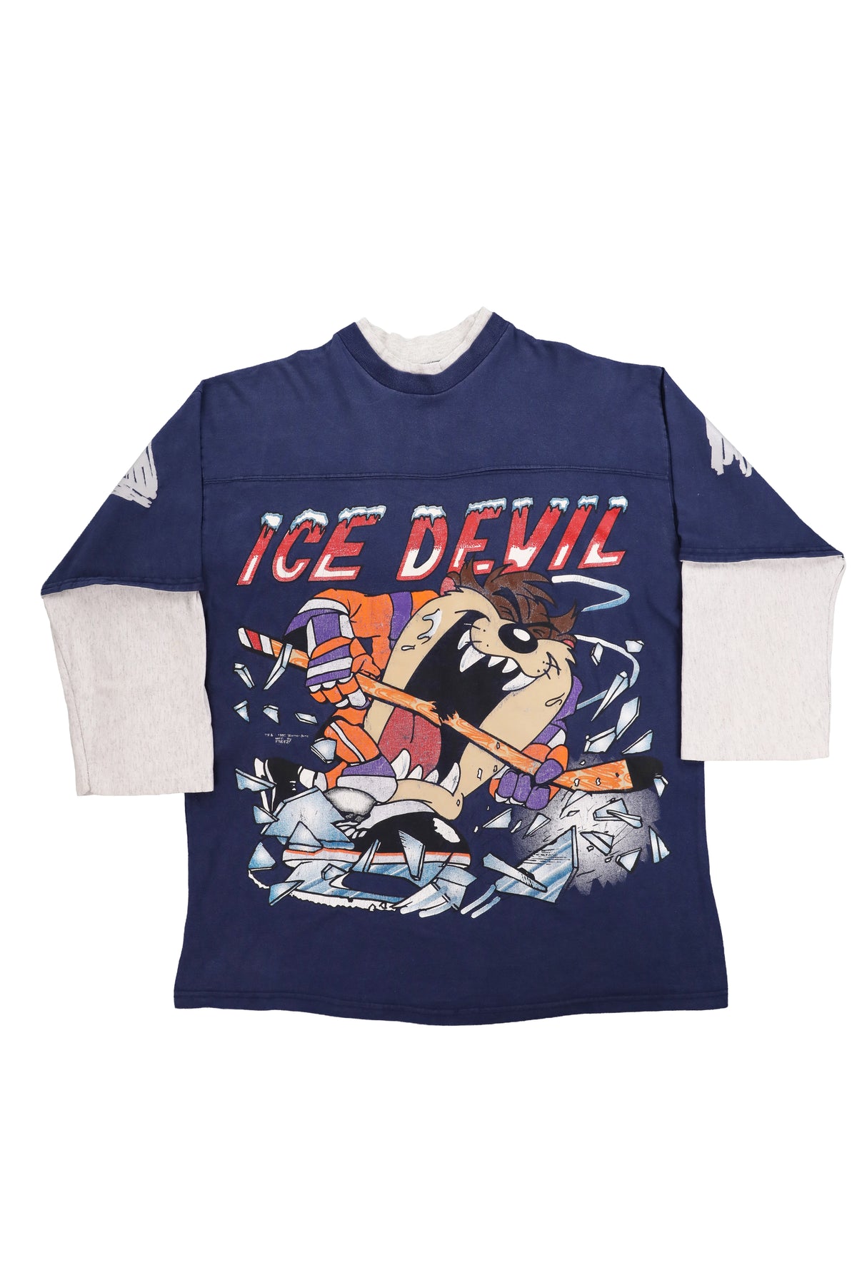 1996 Looney Tunes "Ice Devil" Taz Hockey Tee