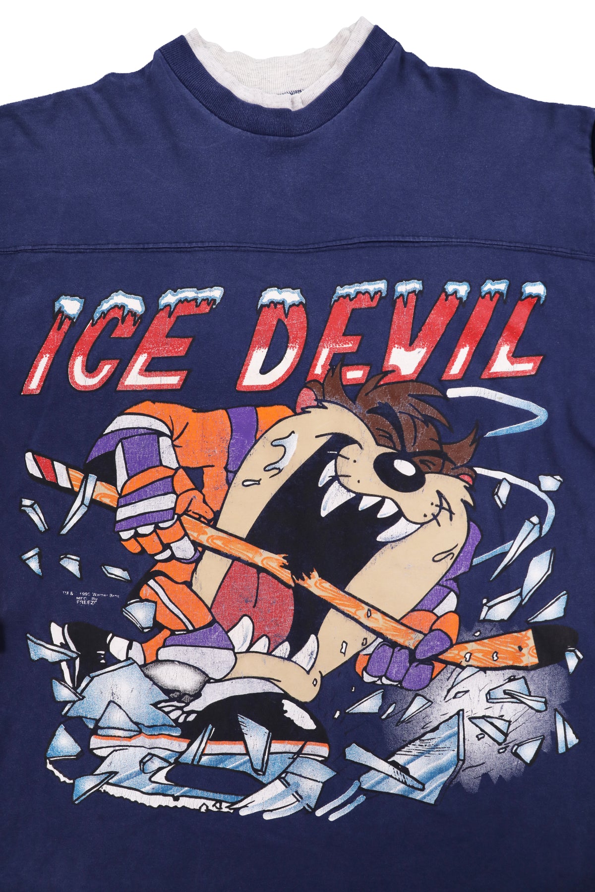 1996 Looney Tunes "Ice Devil" Taz Hockey Tee