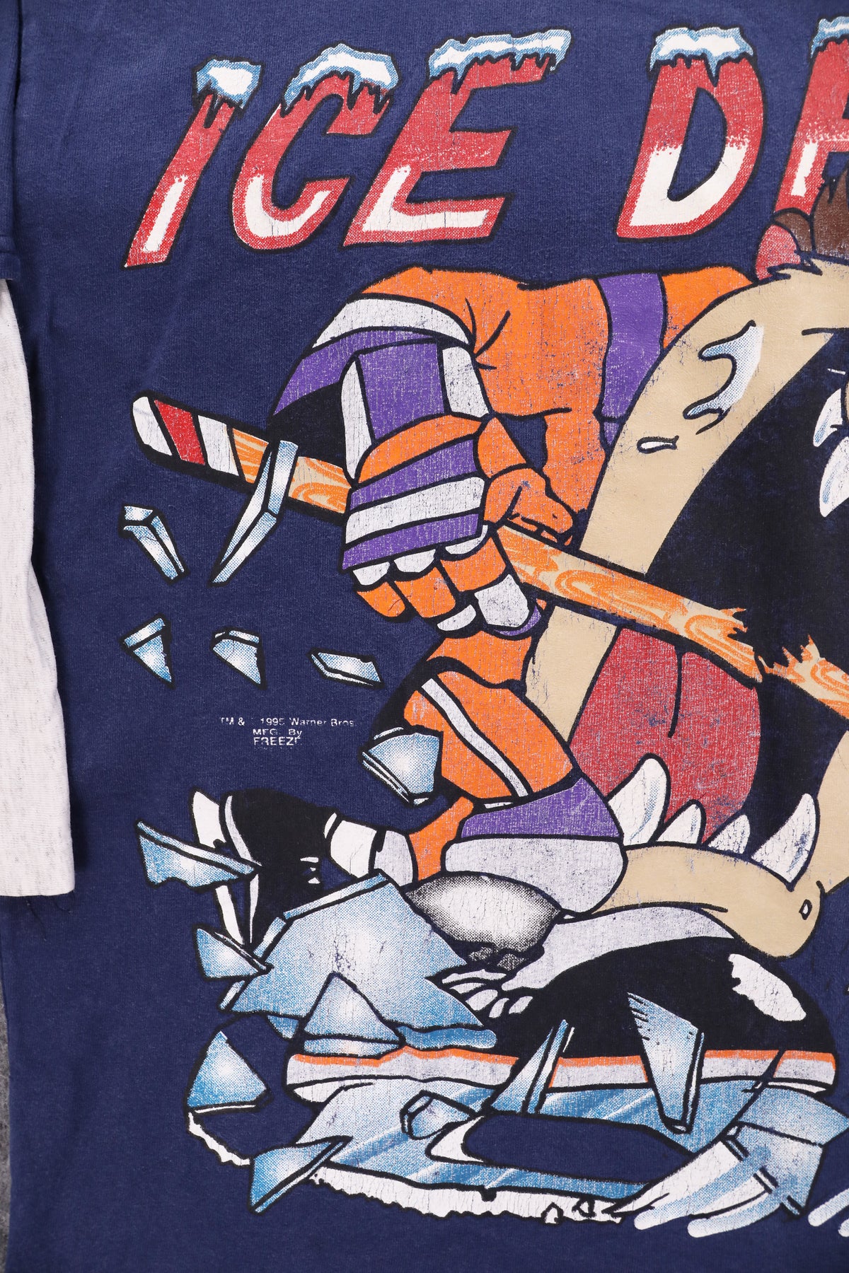 1996 Looney Tunes "Ice Devil" Taz Hockey Tee