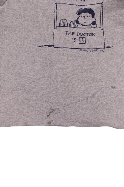 Vintage Peanuts "Psychiatric Help" Ringer Tee