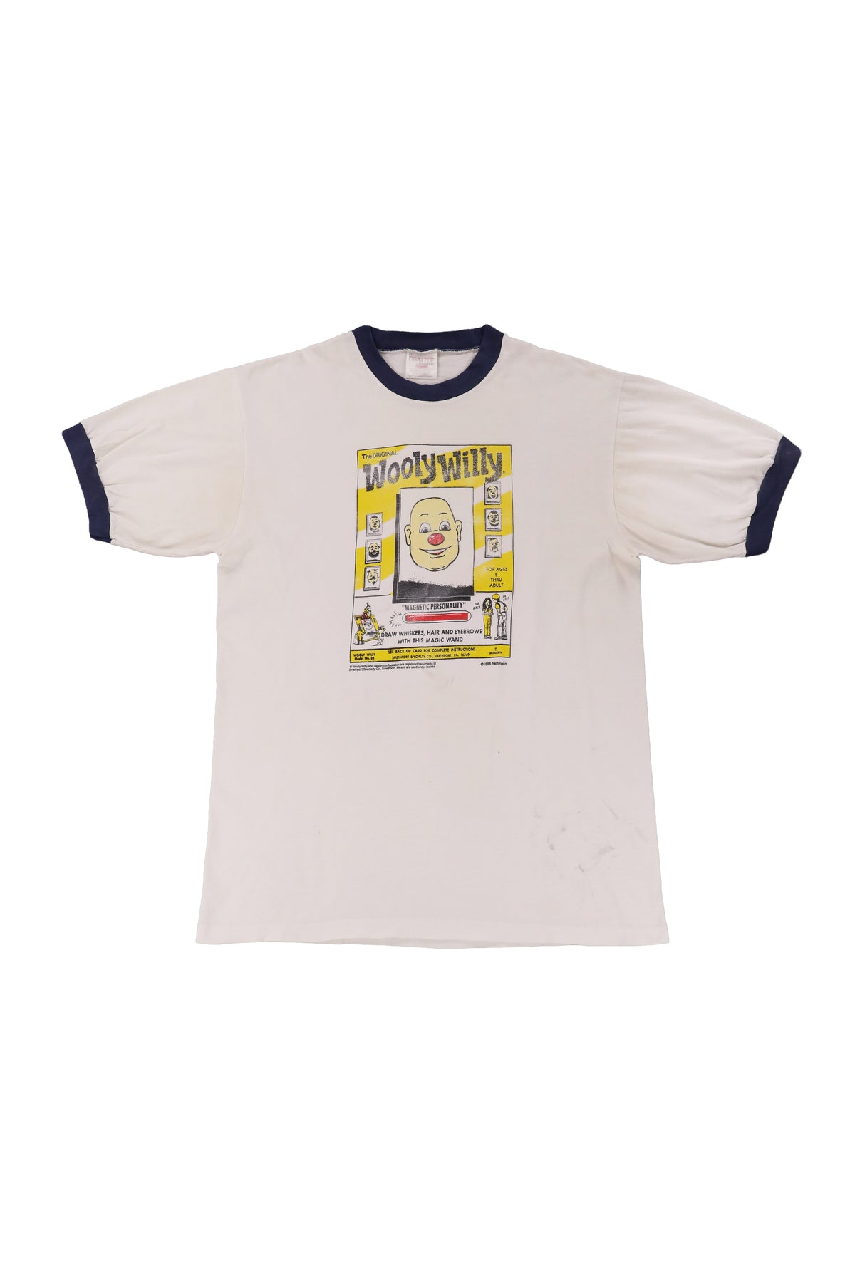 1996 Wooly Willy Toy Promo Ringer Tee