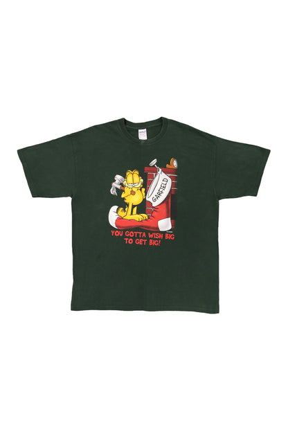 Garfield "You Gotta Wish Big To Get Big" Christmas Tee