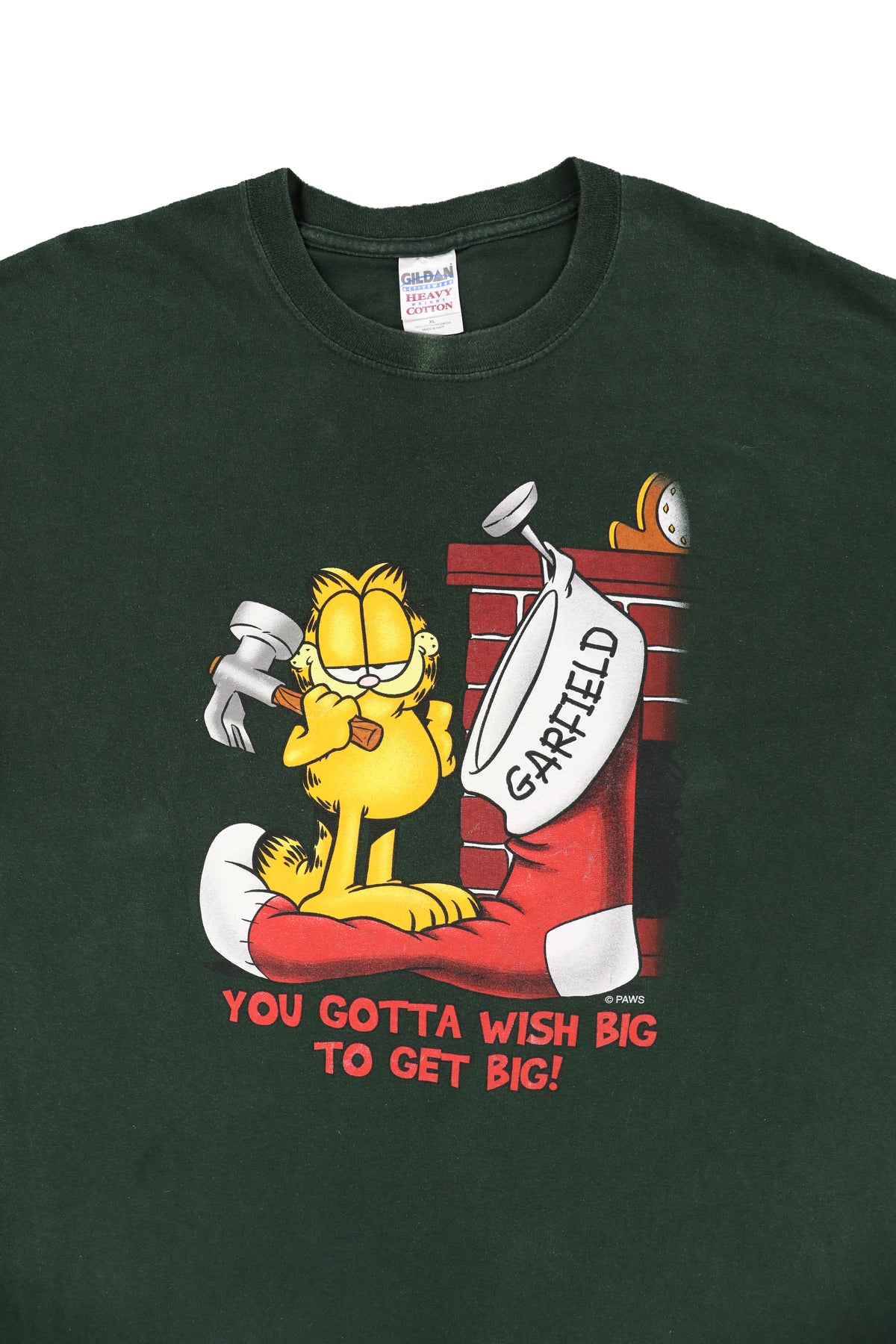 Garfield "You Gotta Wish Big To Get Big" Christmas Tee