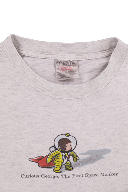 1995 Curious George "The First Space Monkey" Graphic Tee