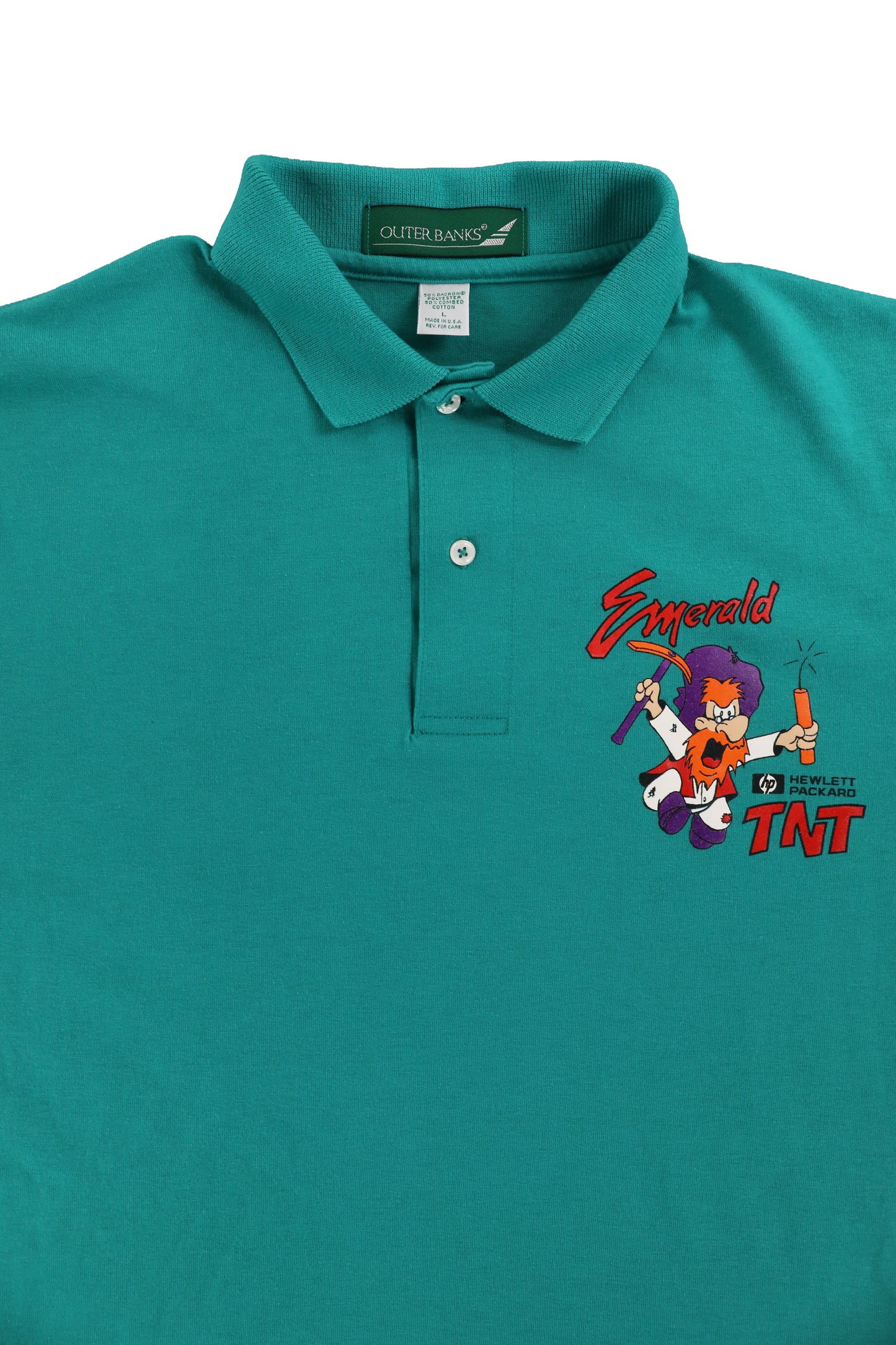 Hewlett Packard Emerald TNT Graphic Polo Shirt