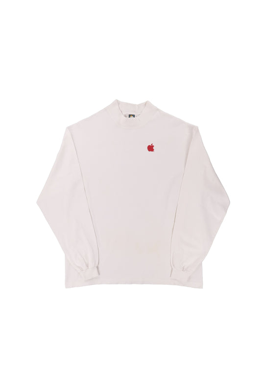 Vintage Apple Inc. White Long Sleeve Corporate Tee