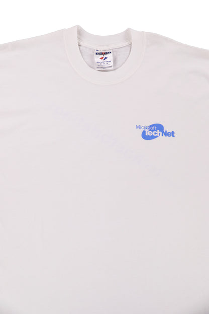 Vintage Microsoft TechNet White Promo Tee