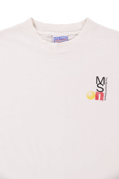 Vintage Microsoft MSN White Promo Tee
