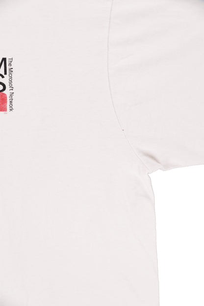 Vintage Microsoft MSN White Promo Tee