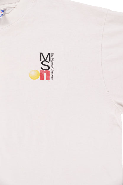 Vintage Microsoft MSN White Promo Tee
