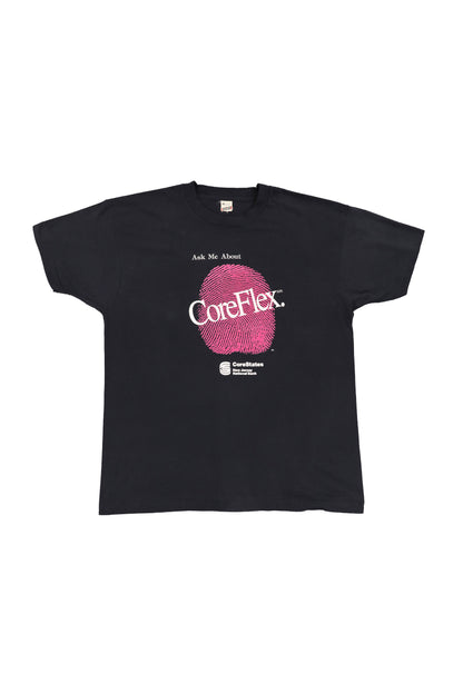 CoreStates New Jersey National Bank "CoreFlex" Black Promo Tee