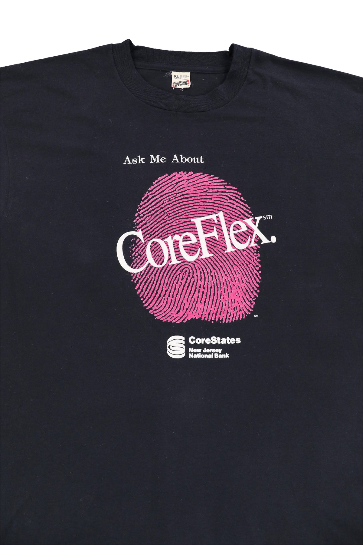 CoreStates New Jersey National Bank "CoreFlex" Black Promo Tee