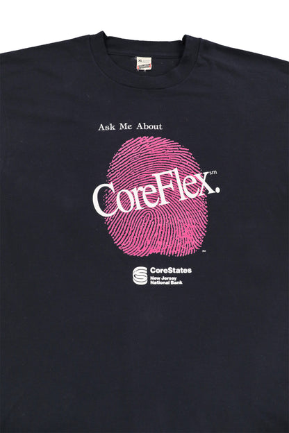 CoreStates New Jersey National Bank "CoreFlex" Black Promo Tee