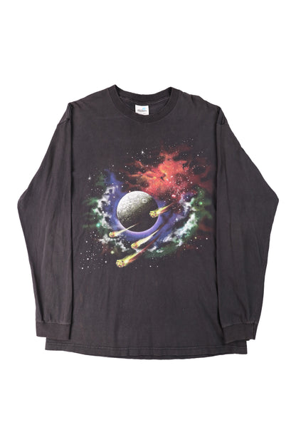 90's Solar System Graphic Long Sleeve Tee