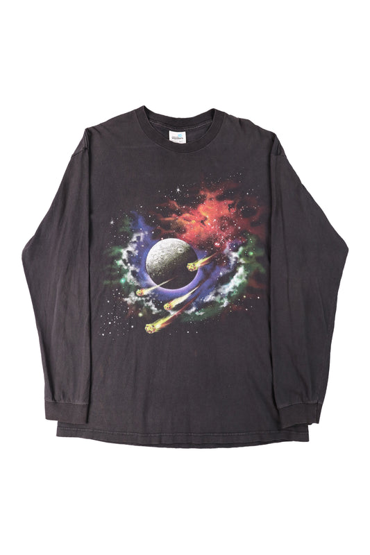90's Solar System Graphic Long Sleeve Tee