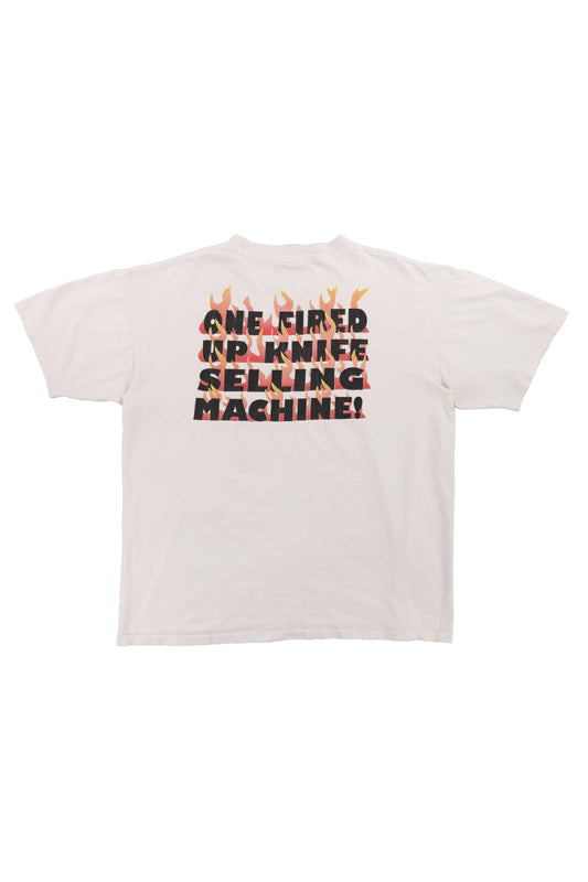 90's "VECTORIZED" White Graphic Tee