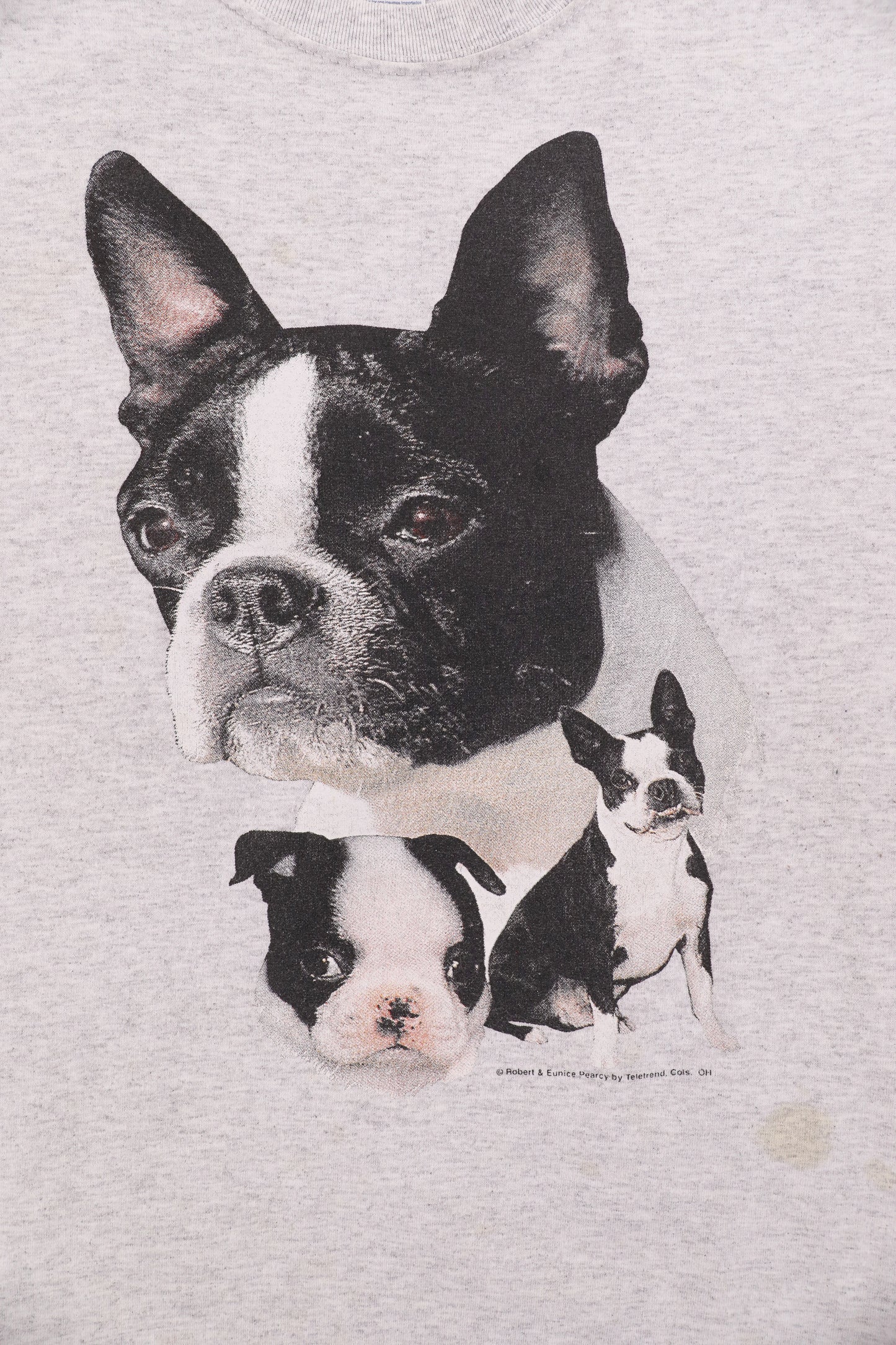 90's Boston Terrier Dogs Graphic Tee