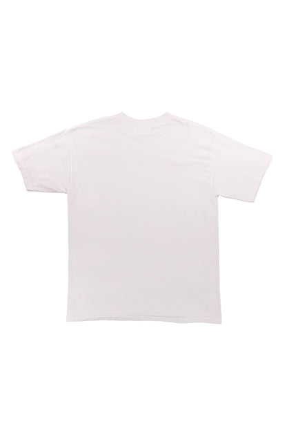 90's Stiches Embroidered White Graphic Tee