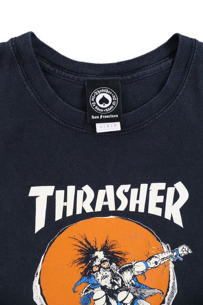 Vintage Thrasher Magazine Skate Outlaw Graphic Tee
