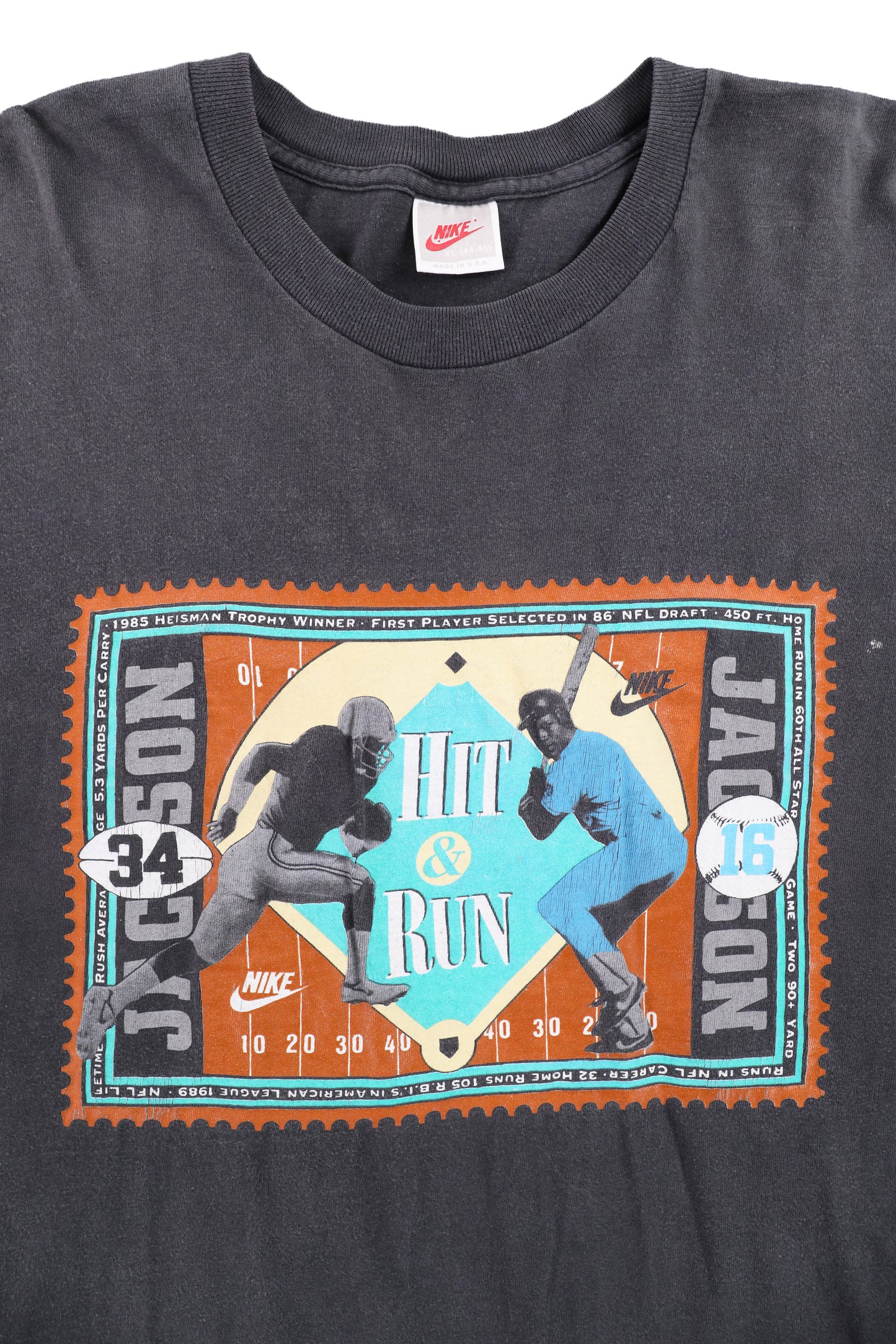 Vintage Nike "Bo Jackson Hit & Run" Long Sleeve Tee