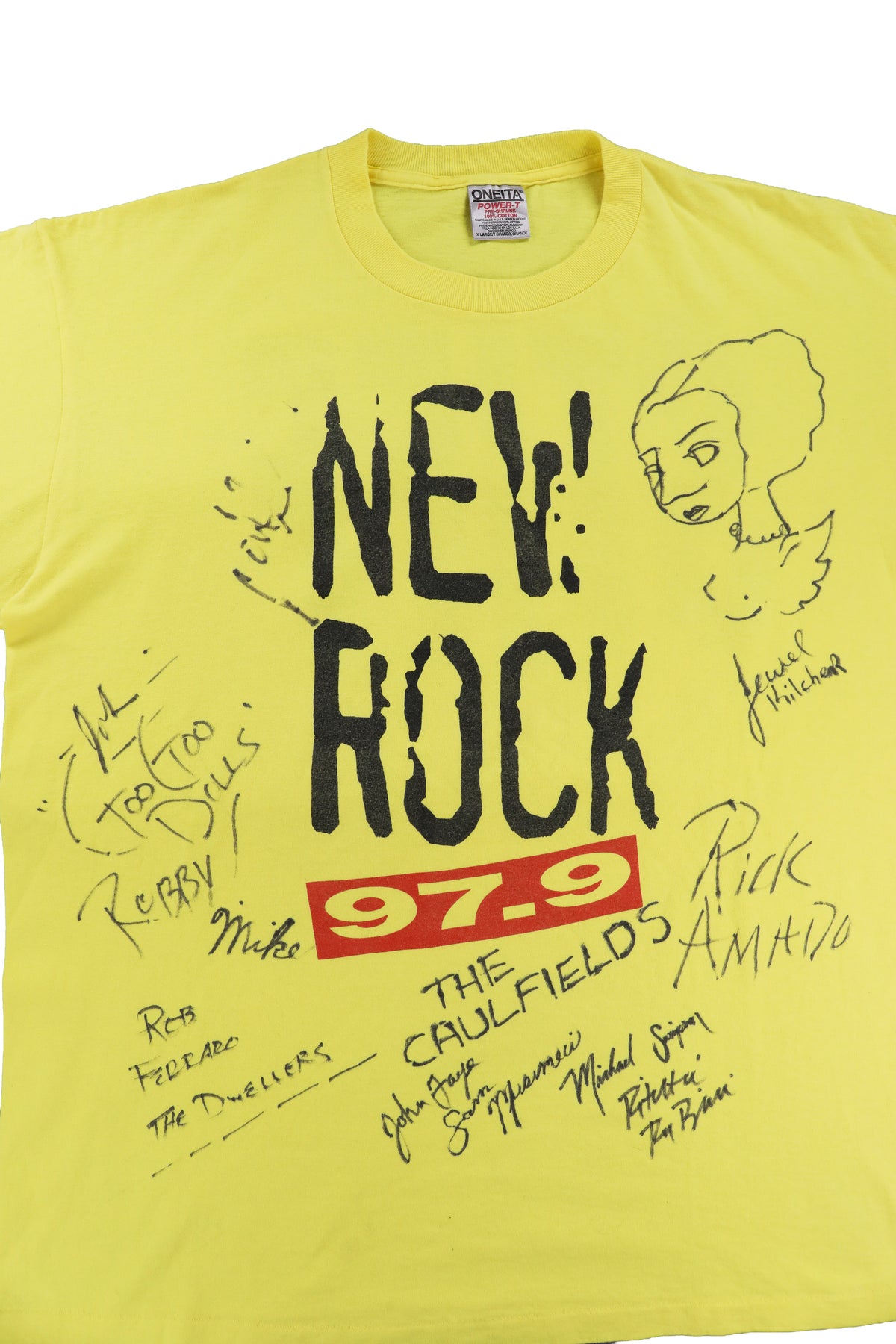 New Rock 97.9 Radio "The Caulfields" Signed Tee