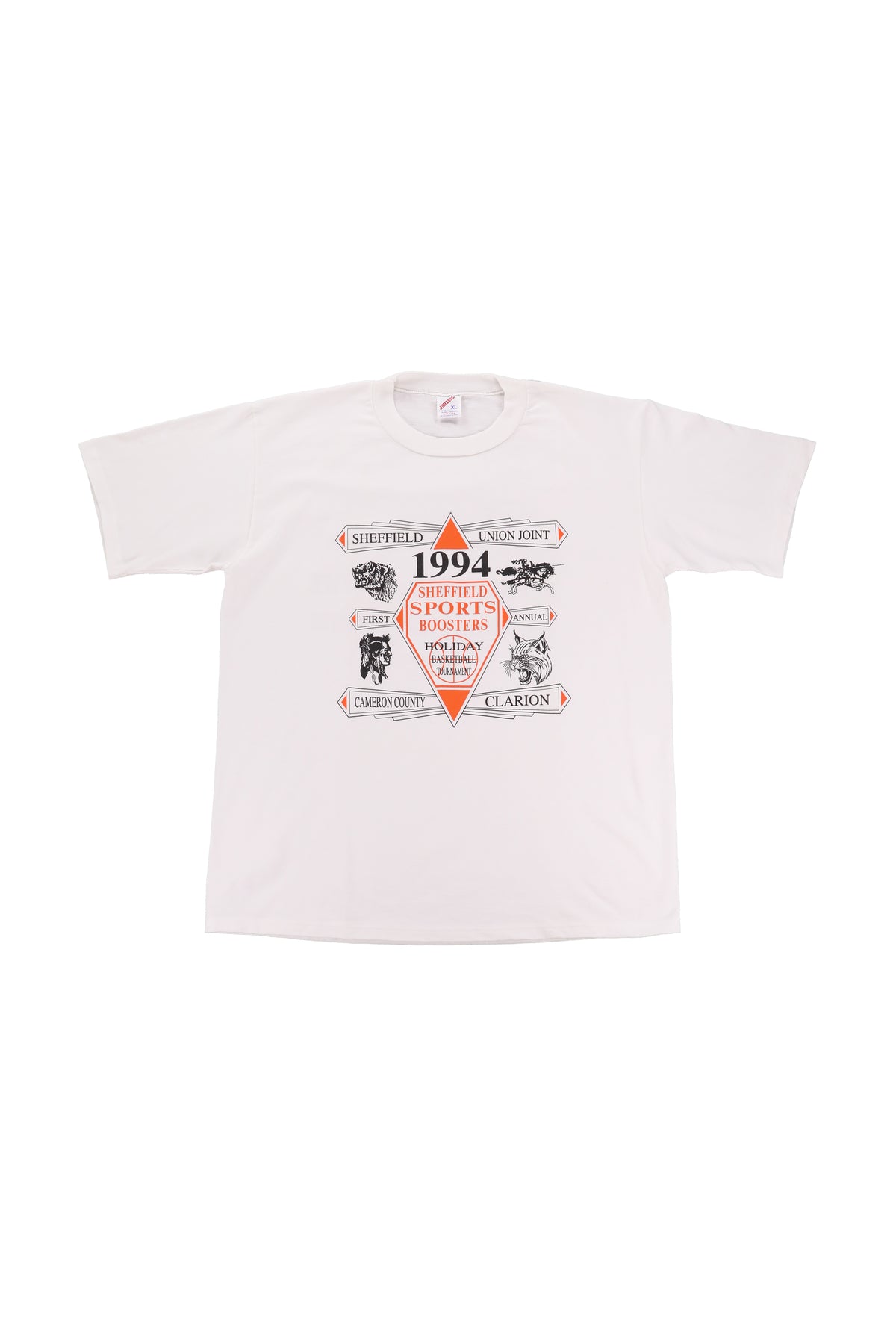 1994 Sheffield Sports Boosters Holiday Basketball Tournament Tee