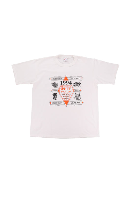 1994 Sheffield Sports Boosters Holiday Basketball Tournament Tee