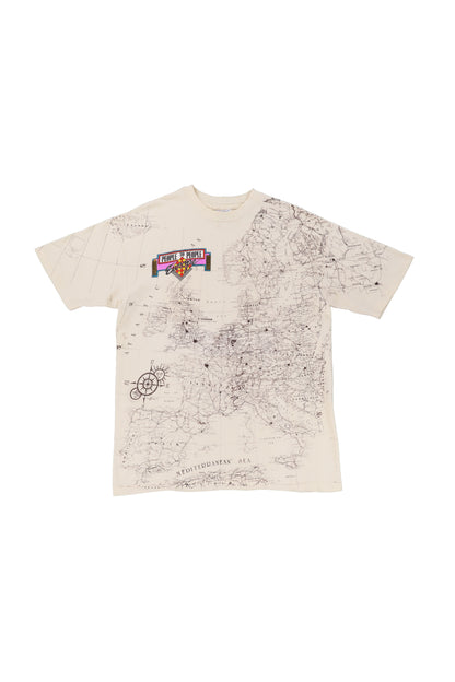 90's People to People Europe Map All Over Print Tee