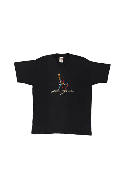 Vintage Statue of Liberty Black Graphic Tee