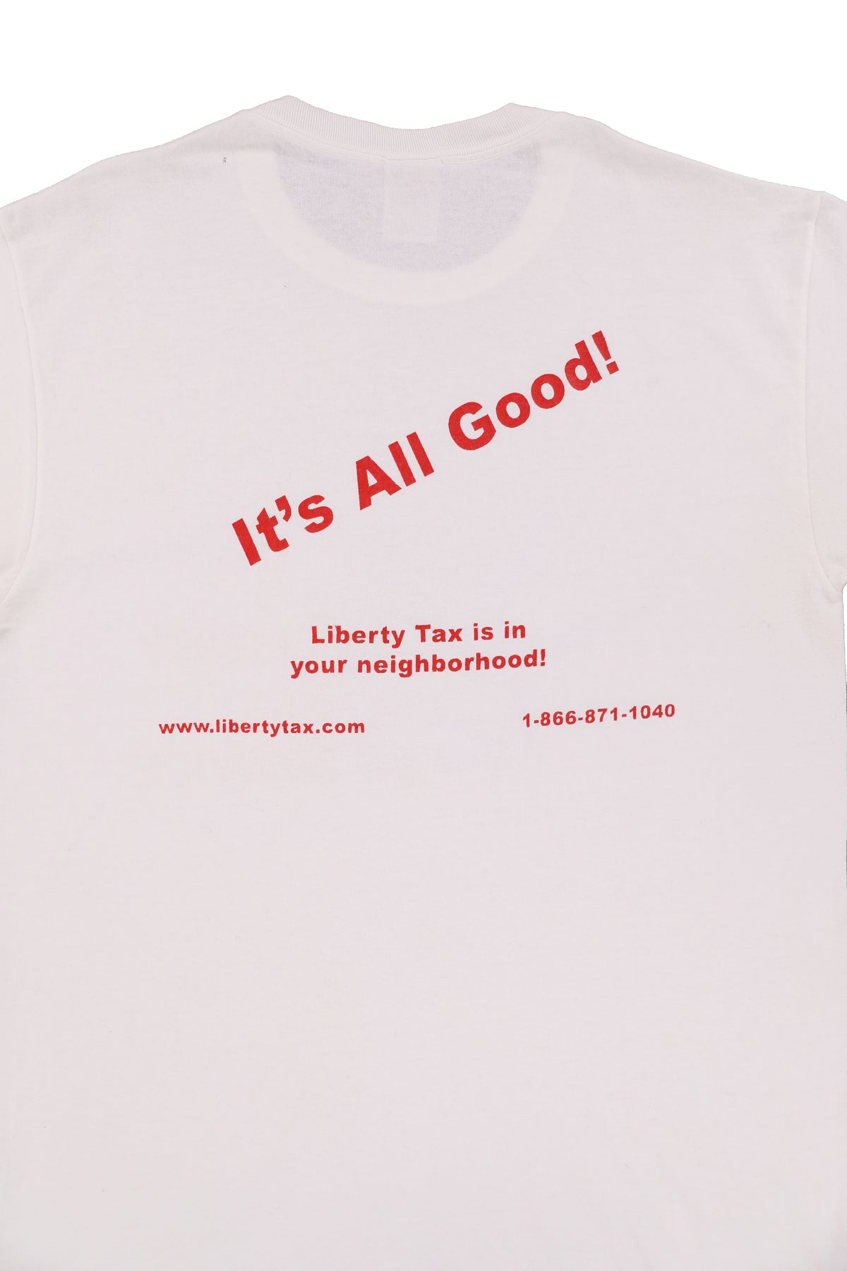 Liberty Tax Service White Promo Tee