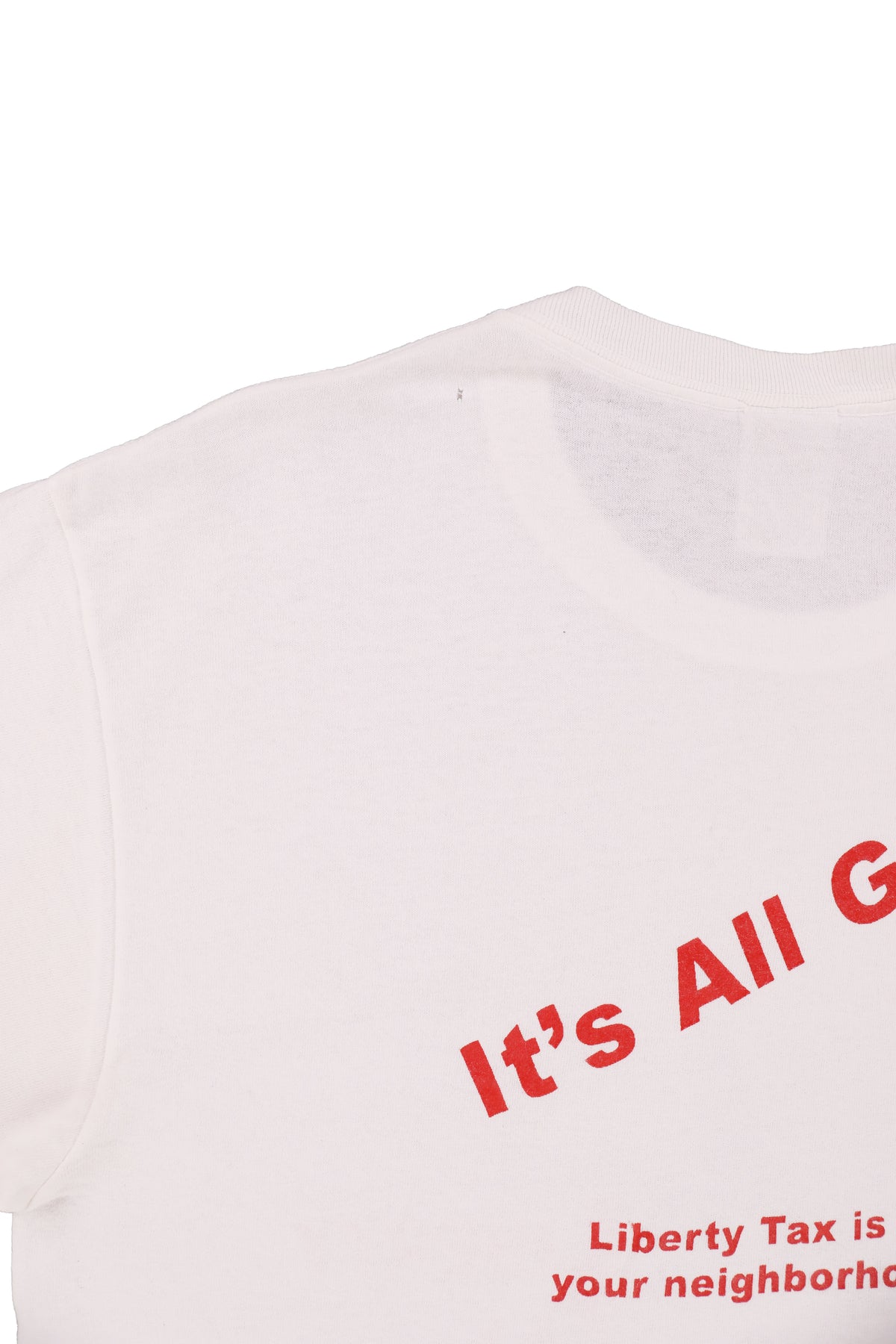Liberty Tax Service White Promo Tee
