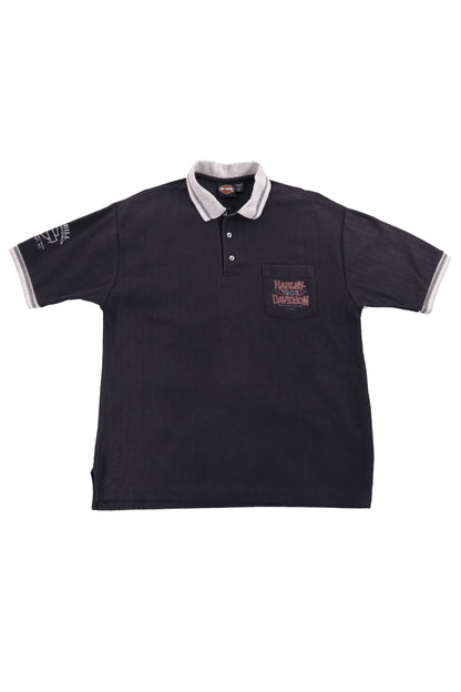 Harley Davidson Navy Graphic Polo Shirt