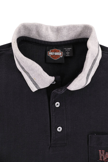 Harley Davidson Navy Graphic Polo Shirt