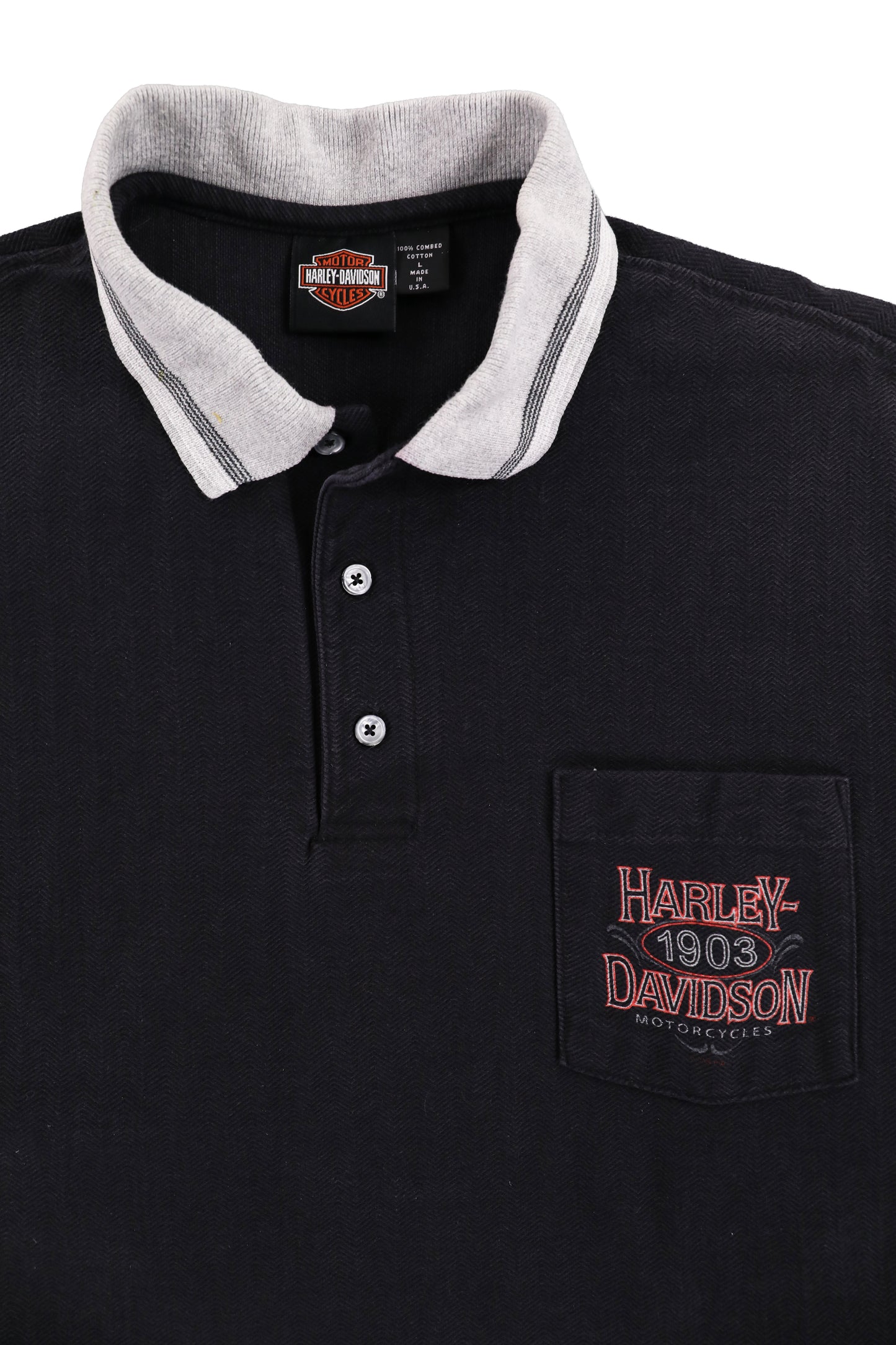 Harley Davidson Navy Graphic Polo Shirt