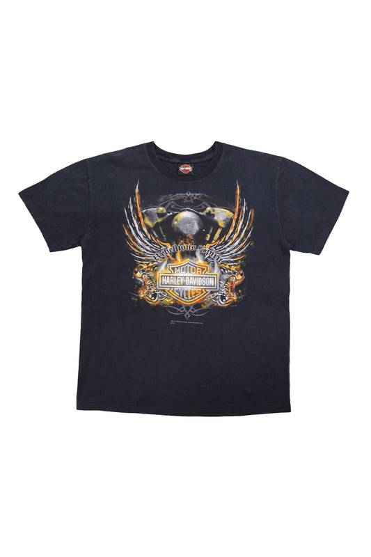 2014 Harley Davidson "Rebellious Spirit" Engine Graphic Tee