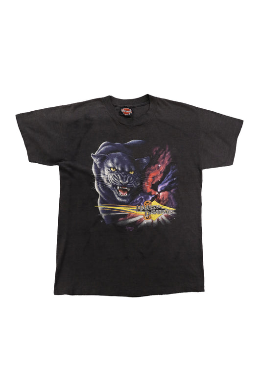 1990 3D Emblem Harley Davidson Panther Graphic Tee