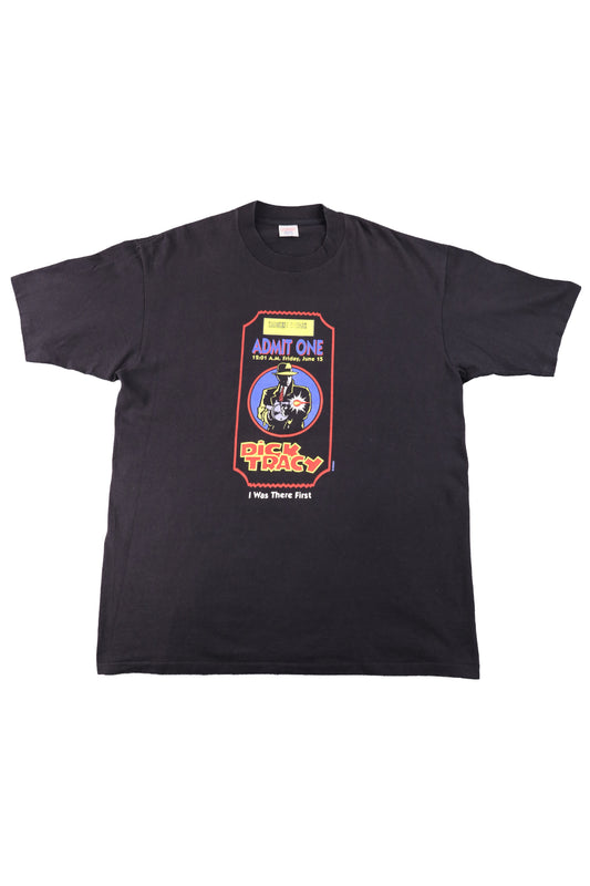 90's Disney Dick Tracy Black Movie Tee