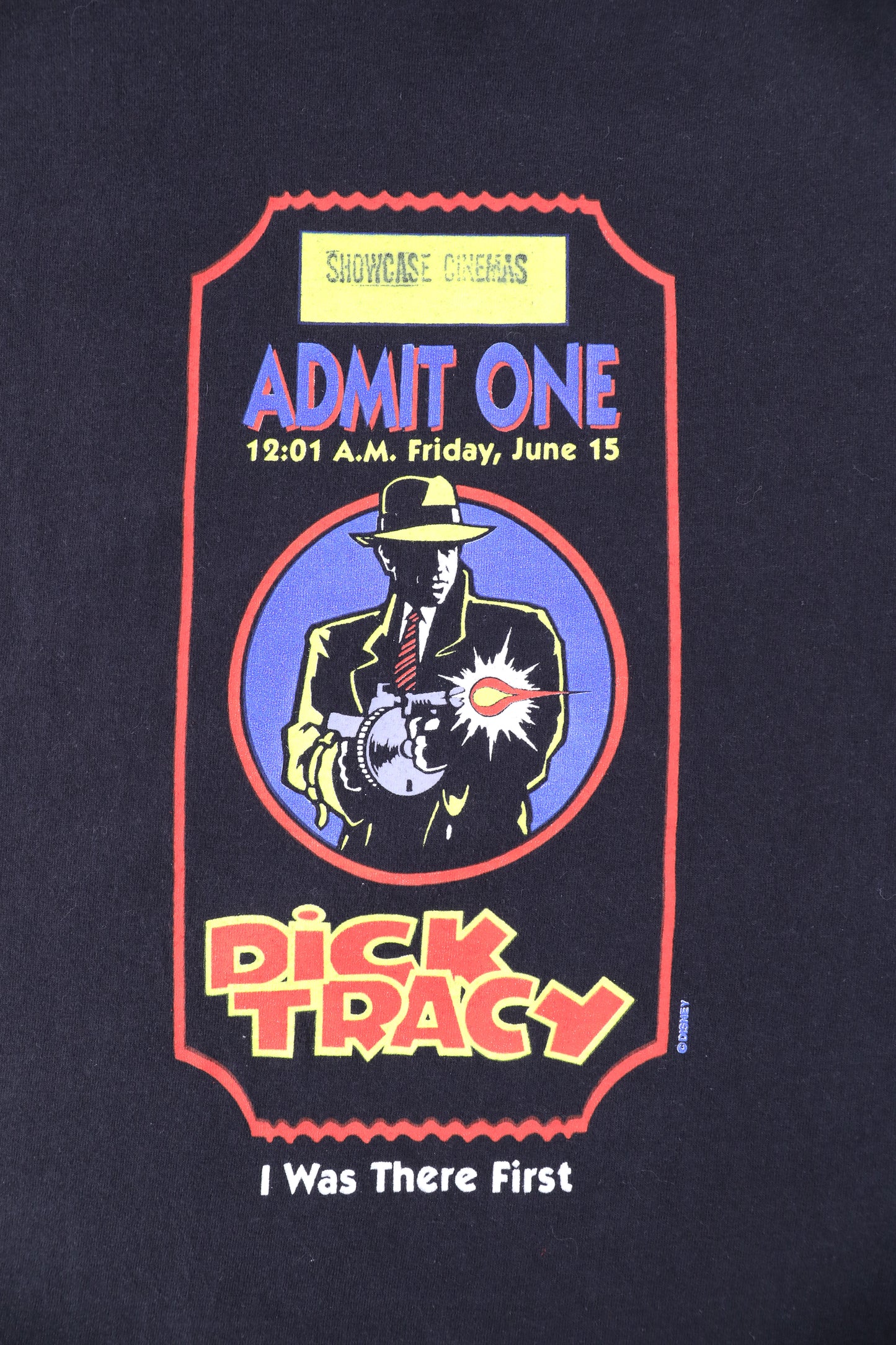 90's Disney Dick Tracy Black Movie Tee